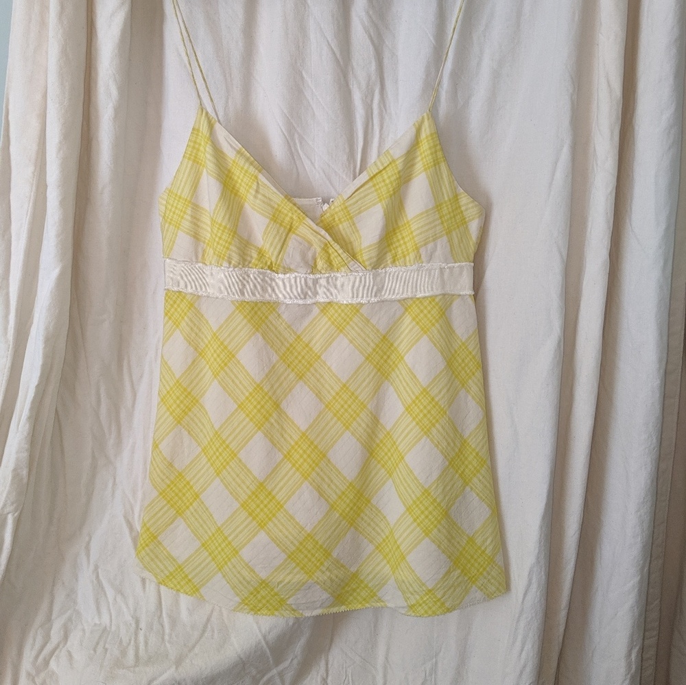 Vintage Y2K Checkered J. Crew tank top